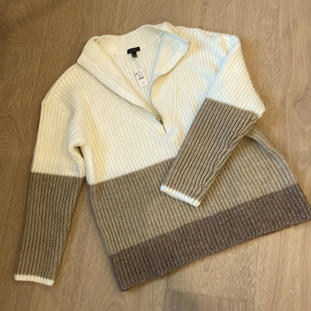 Talbots half-zip sweater